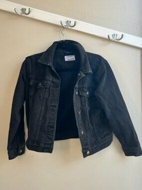 🖤🧥 Old Navy Black Denim Jacket – Size  L (10–12) 🧥🖤